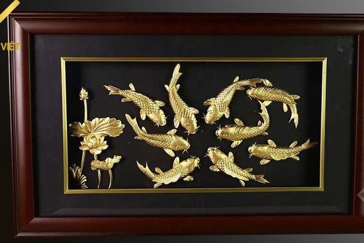 Tranh Quần ngư tranh thực